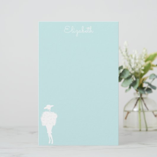 Mint Chic Mode Lady Papier (Staand voorkant)