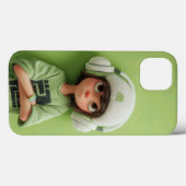 Mint Chill: Esthetische Jongen met Hoofdtelefoon Case-Mate iPhone Case (Achterkant (horizontaal))