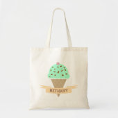 Mint-Choc-chip-ijsklok, op maat gemaakt Tote Bag (Voorkant)