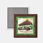 Mint Chocolade Cheesecake Magnet (Voorkant / Achterkant)