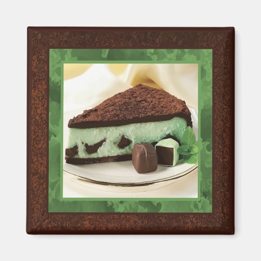 Mint Chocolade Cheesecake Magnet (Voorkant)