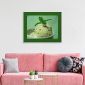 Mint Chocolade Chip Ijs Bevroren Dessert Canvas Afdruk (Insitu (Woonkamer))