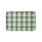 Mint Chocolade Chip Kleur Blok Plaid Strepen Badmat (Voorkant)