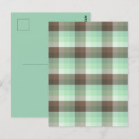 Mint Chocolade Chip Kleur Blok Plaid Strepen