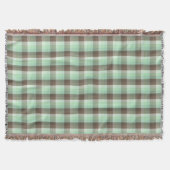 Mint Chocolade Chip Kleur Blok Plaid Strepen Deken (Voorkant)