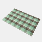 Mint Chocolade Chip Kleur Blok Plaid Strepen Deurmat (Schuin)