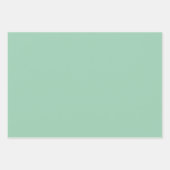 Mint Chocolade Chip Kleur Blok Plaid Strepen Inpakpapier Vel (Voorkant 3)