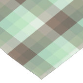 Mint Chocolade Chip Kleur Blok Plaid Strepen Korte Tafelloper (Hoek)