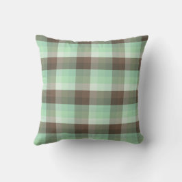 Mint Chocolade Chip Kleur Blok Plaid Strepen Kussen