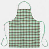 Mint Chocolade Chip Kleur Blok Plaid Strepen Schort (Voorkant)