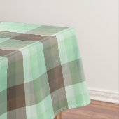 Mint Chocolade Chip Kleur Blok Plaid Strepen Tafelkleed (Voorbeeld)