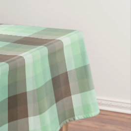 Mint Chocolade Chip Kleur Blok Plaid Strepen Tafelkleed