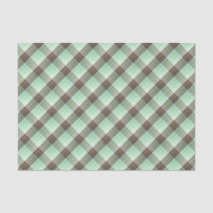 Mint Chocolade Chip Kleur Blok Plaid Strepen Tissuepapier