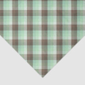 Mint Chocolade Chip Kleur Blok Plaid Strepen Tissuepapier (Detail)