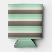 Mint Chocolade Chip Kleur Blok Strepen Blikjeskoeler (Voorkant)