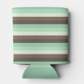 Mint Chocolade Chip Kleur Blok Strepen Blikjeskoeler (Achterkant)