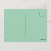 Mint Chocolade Chip Kleur Blok Strepen Briefkaart (Achterkant)