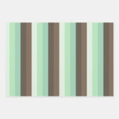 Mint Chocolade Chip Kleur Blok Strepen Inpakpapier Vel (Voorkant 2)