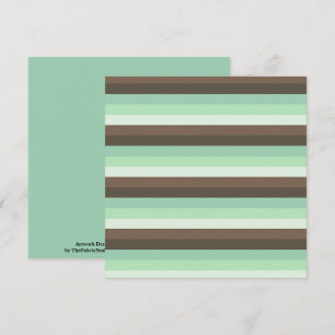 Mint Chocolade Chip Kleur Blok Strepen Kaart