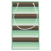 Mint Chocolade Chip Kleur Blok Strepen Klein Cadeauzakje (Achterkant)