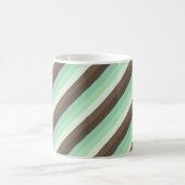 Mint Chocolade Chip Kleur Blok Strepen Koffiemok (Center)
