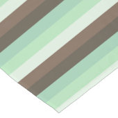 Mint Chocolade Chip Kleur Blok Strepen Korte Tafelloper (Hoek)