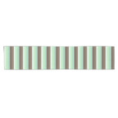 Mint Chocolade Chip Kleur Blok Strepen Korte Tafelloper (Horizontaal)