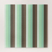 Mint Chocolade Chip Kleur Blok Strepen Legpuzzel (Horizontaal)