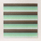 Mint Chocolade Chip Kleur Blok Strepen Legpuzzel (Verticaal)
