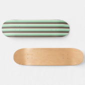 Mint Chocolade Chip Kleur Blok Strepen Persoonlijk Skateboard (Horizontaal)