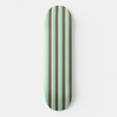 Mint Chocolade Chip Kleur Blok Strepen Persoonlijk Skateboard (Voorkant)
