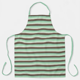 Mint Chocolade Chip Kleur Blok Strepen Schort