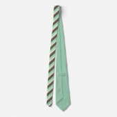 Mint Chocolade Chip Kleur Blok Strepen Stropdas (Achterkant)