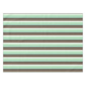 Mint Chocolade Chip Kleur Blok Strepen Tafelkleed (Voorkant (Horizontaal))