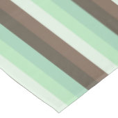 Mint Chocolade Chip Kleur Blok Strepen Tafelkleed (Gekanteld)