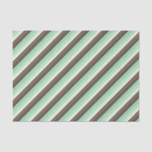 Mint Chocolade Chip Kleur Blok Strepen Tissuepapier