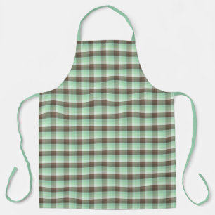 Mint Chocolade Chip Kleurblok Schotse Strepen  Schort
