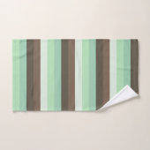 Mint Chocolade Chip Kleurblok Strepen Bad Handdoek (Handdoek)