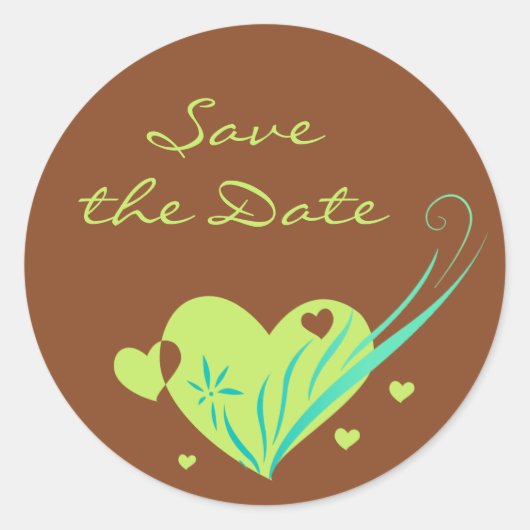 Mint Chocolade Ronde Sticker (Voorkant)