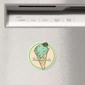 Mint Chocolat-chip ijsmagneet Magneet (Insitu (Vaatwasser))