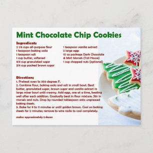 Mint Chocolate Chip Cookie Briefkaart