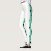 Mint Chocolate Chip en Vanilla Ice Cream op een pa Leggings (Links)