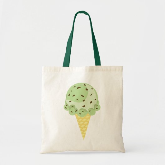 Mint Chocolate Chip Ice Cream Bag Tote Bag (Voorkant)