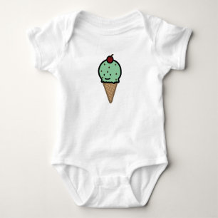 Mint Chocolate Chip Ice Cream Romper