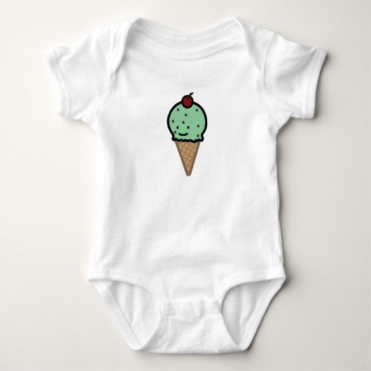 Mint Chocolate Chip Ice Cream Romper (Voorkant)
