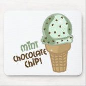 Mint Chocolate Chip met tekst Muismat (Voorkant)