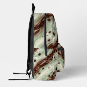 Mint Chocolate Chip Milkshake Marble Design Bedrukte Rugzak (Links)