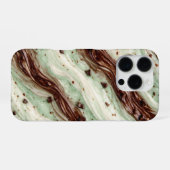Mint Chocolate Chip Milkshake Marble Design iPhone Hoesje (Achterkant horizontaal)