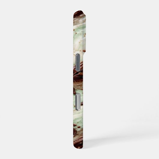 Mint Chocolate Chip Milkshake Marble Design iPhone Hoesje (Rechterkant)