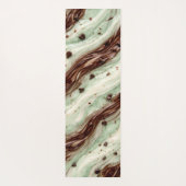 Mint Chocolate Chip Milkshake Marble Design Yogamat (Achterkant)